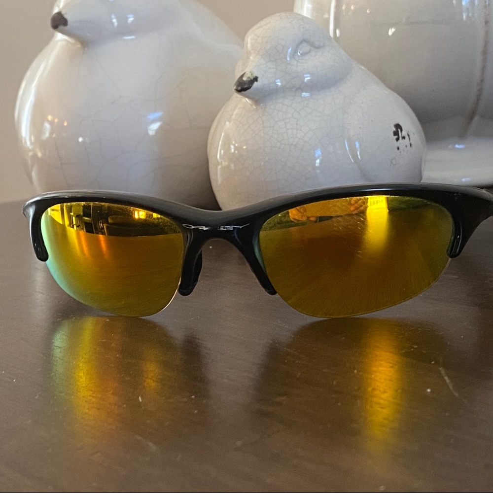 Oakley mirrored sunglasses